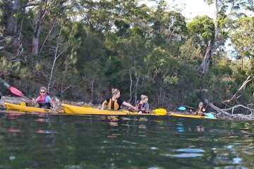 Kayak tour group